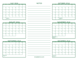 6 Month Calendar 2016 Six Month Calendar Template Susan Calendar
