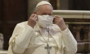 During saturday's meeting, pope francis thanked the cleric for having raised his voice in defense of the weakest and most persecuted, according to a vatican statement. Pope Francis Criticised For Rarely Wearing Face Mask World News The Guardian
