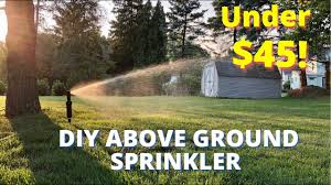 diy above ground sprinkler system you