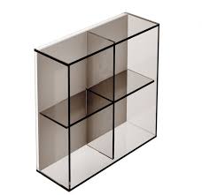 pier square 4 box glass shelf bronze