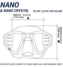 Us 68 0 Cressi Nano Ultra Low Volume Free Diving Mask Tempered Glass 2 Window Integrated Dual Frame Black Silicone Mask For Adults In Diving Masks