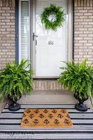 modern summer front door decorating