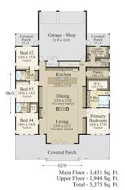 mb 5375 luxury barndominium house plan