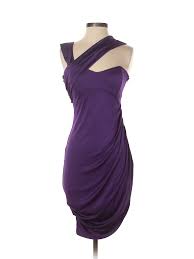 Details About Laila Azhar Women Purple Cocktail Dress Xs