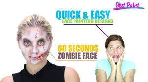 zombie face painting demo