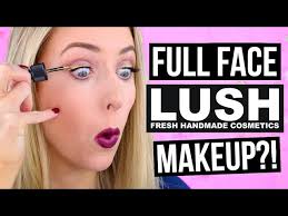 full face using lush makeup what