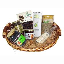 gift basket with 7 selected greek