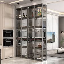 Custom Made Glass Wine Cabinet Display