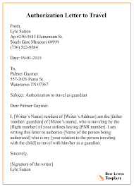 authorization letter for pending