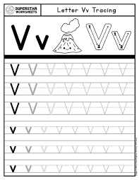 letter v worksheets superstar worksheets