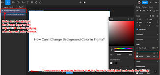 change background color in figma