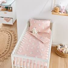 louisa cotton baby s bedding set pink