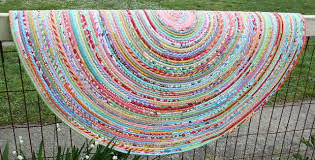 make a charming rug from fabric ss