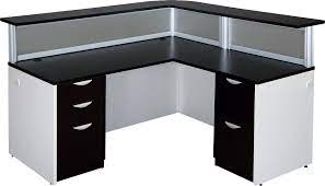 L Shaped Reception Desk With Drawers