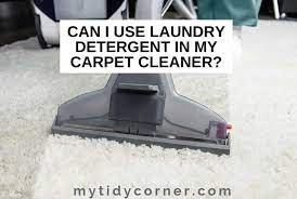 laundry detergent in carpet cleaner