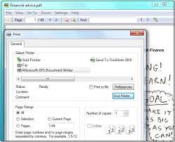 windows 7 pdf reader printer