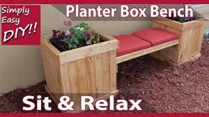 Simply Easy Diy Diy Planter Box Bench