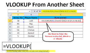 vlookup from another sheet in excel