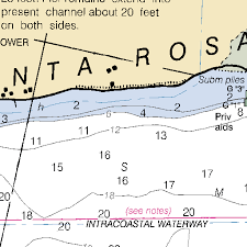 Intracoastal Waterway Santa Rosa Sound Chart 11378