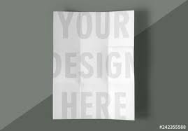 Folded Paper Mockup Buy This Stock Template And Explore