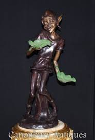 bronze pixie statue garden fairey