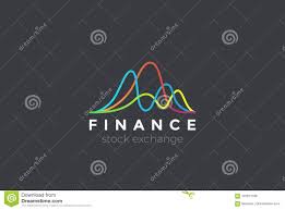 Financial Stock Exchange Market Charts Logo Stock