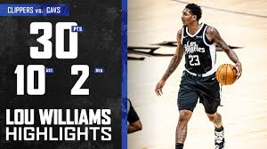 By rotowire staff | rotowire. Lou Williams 30 Pts 10 Ast Got It Going Vs Cleveland Cavaliers La Clippers Youtube