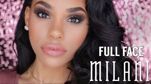 full face using only milani makeup
