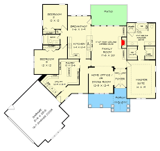 One Story Rustic Craftsman Home Plan