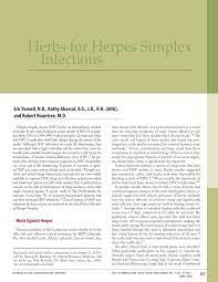 pdf herbs for herpes simplex infections