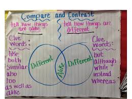 Comparing   Contrasting  Writing Anchor Chart   Graphic Organizers    