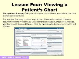 Lesson Four Viewing A Patients Chart Ppt Download