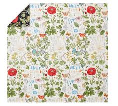 poppy organic percale patterned duvet