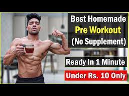 homemade pre workout drink without