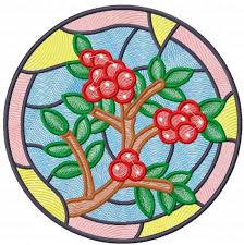 Stained Glass Free Embroidery Design