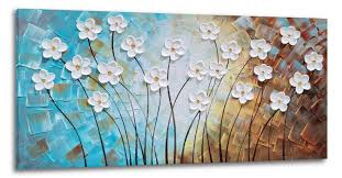 Yhsky Arts Flower Canvas Wall Art Hand