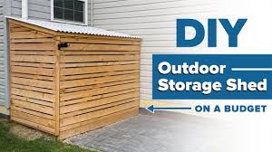 diy outdoor storage shed on a budget