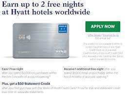 Enroll your chase hyatt card to get 5,000 bonus points with $3,000 spend. New Offer For Chase Hyatt Card Two Free Nights And 50 Statement Credit Miles To Memories
