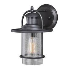 Rubbed Bronze Outdoor Wall Light Motion