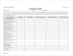 Download Free Building Maintenance Plan Template Facilities Example