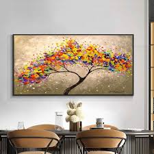 Abstract Art Tree Of Happiness Canvas