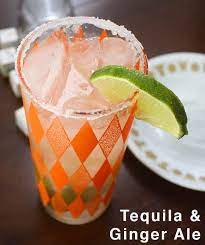 tequila and ginger ale tail with
