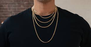chain necklace lengths for men a