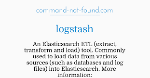 command not found com logstash