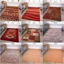 terracotta red rugs warm large