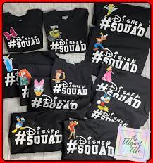 Disney squad Shirts voor FAMILIE familie Disney karakter - Etsy Nederland