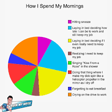 How I Spend My Mornings An Informative Pie Chart