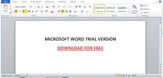 Microsoft Word Free Trial Download Word 2010 2007 2018