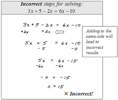 Solving Linear Equations