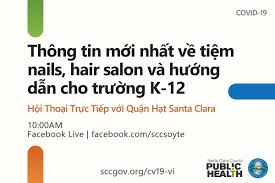 Thông tin đăng nhập không đúng. County Of Santa Clara Public Health Department Hom Nay Vao Luc 10 Am Quáº­n Háº¡t Santa Clara Sáº½ Ä'Æ°a Ra Nhá»¯ng Thong Tin Má»›i Nháº¥t Cho Cac Tiá»‡m Nails Va Hair